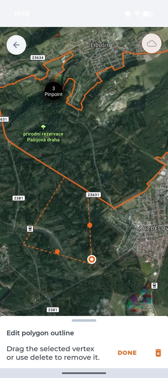 Úprava hranice revíru.