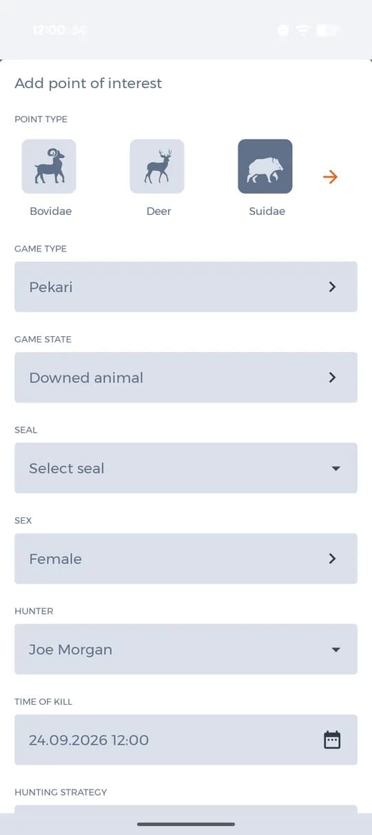Začiatok formulára úlovku.